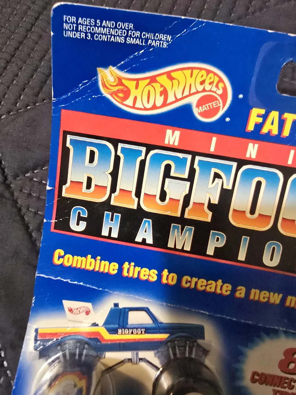 Vintage Hot Wheels Bigfoot Champions Blue Monster Truck Toy